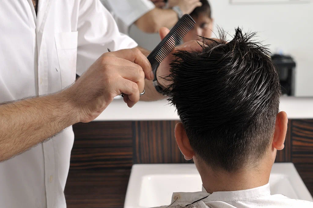Hair highlights coloring work at Modish Hair Salon