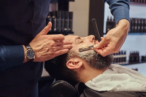 Professional shaving services at Modish Hair Salon