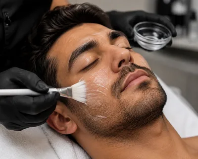 Facial treatment at Modish Hair Salon